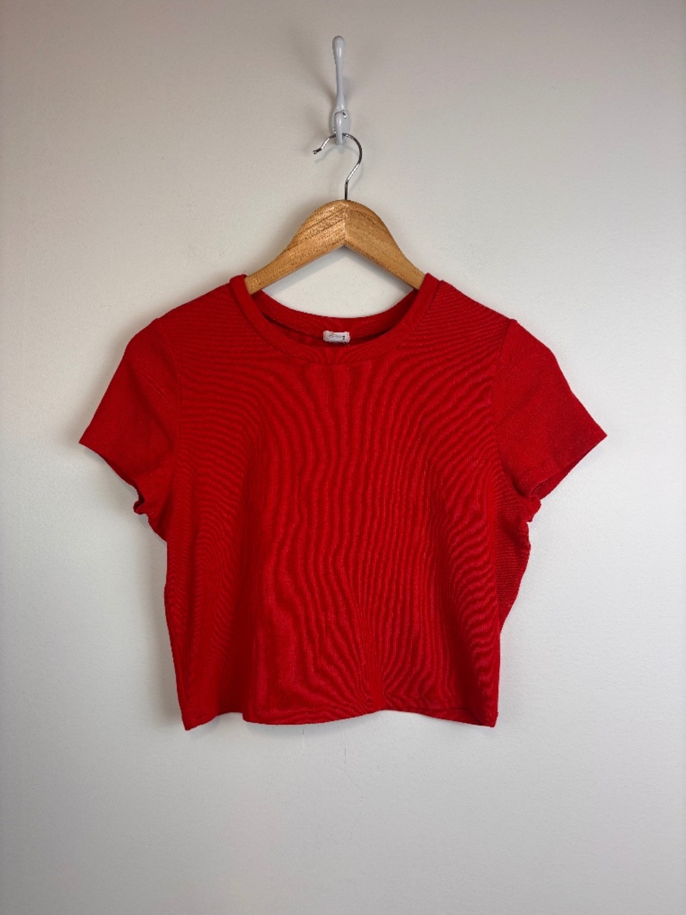 Garage Cropped Baby Tee Red